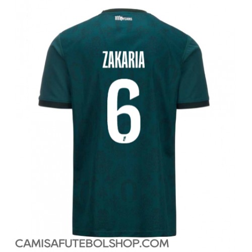 Camisa de time de futebol AS Monaco Denis Zakaria #6 Replicas 2º Equipamento 2024-25 Manga Curta